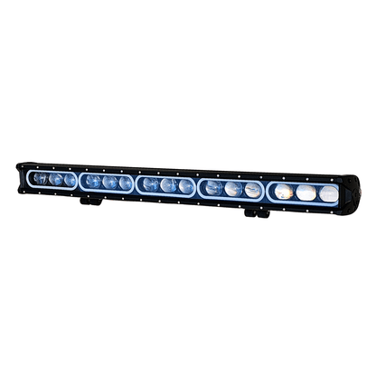 8D 86см 250W 3 в 1 Едноредов LED LIGHT BAR С 3 режима - основна бяла светлина, жълта светлина и дневна (DRL), прав led лайт бар