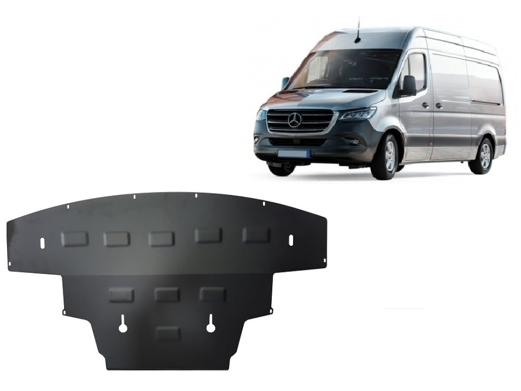 Метална кора под двигател радиатор предна броня - SCUT 14.096 за MERCEDES SPRINTER (907, 910) 4T Panel от 2.2018