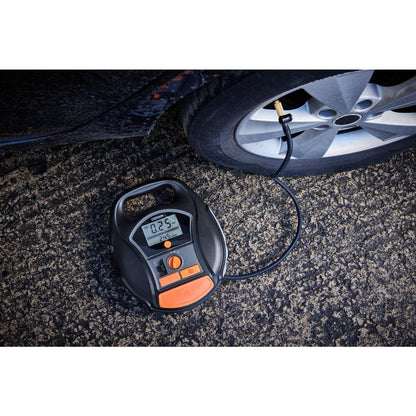 Акумулаторен дигитален компресор за гуми OSRAM TYREinflate 6000, 5.5 bar, 12V, 90dB, с вградена батерия