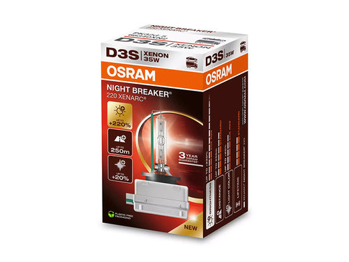 Ксенонова лампа Osram D3S Xenarc Night Breaker 220 42V, 35W, PK32D-5, 4400K, 3200lm