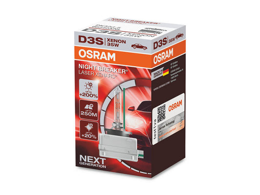 Ксенонова лампа Osram D3S Xenarc Night Breaker Laser +200% 42V, 35W, PK32d-5