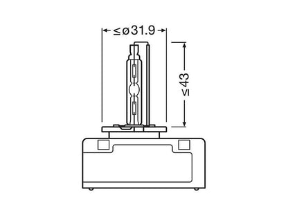Ксенонова лампа Osram D5S Xenarc Original 12V, 25W, PK32d-7