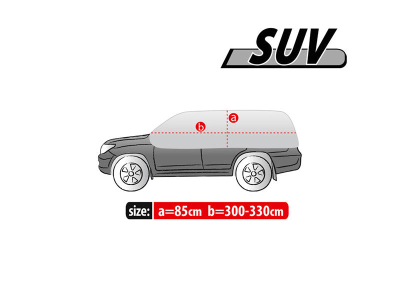 Покривало за таван и прозорци Kegel серия Optimal сиво за SUV 300-330cm.
