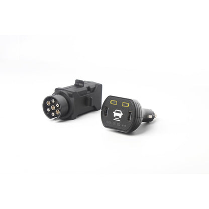 Безжични /Wireless/ LED стопове с магнит, неон ефект, триъгълна форма, 12V, 6 функции
