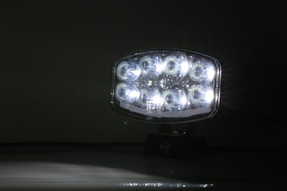 Нов мощен 64W LED Фар Халоген Лампа с Три Функции Неон Neon Ефект 12V - 24V Бяла светлина 6500LM
