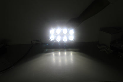Нов мощен 64W LED  Фар Халоген с Три Функции Неон Neon ефект 12-24V Бяла светлина 6500LM