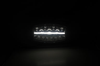 Нов мощен 64W LED  Фар Халоген с Три Функции Неон Neon ефект 12-24V Бяла светлина 6500LM