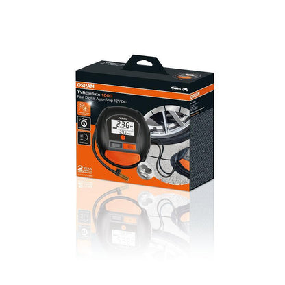 Дигитален компресор за гуми OSRAM TYREinflate 1000 12V, 15A, 5.5bar