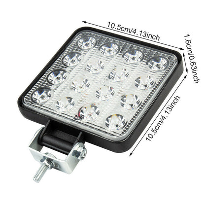 48W Разпръсната Светлина FLOOD LED 12V 24V LED Диоден Халоген Фар Прожектор Задна Светлина Диодна Лампа