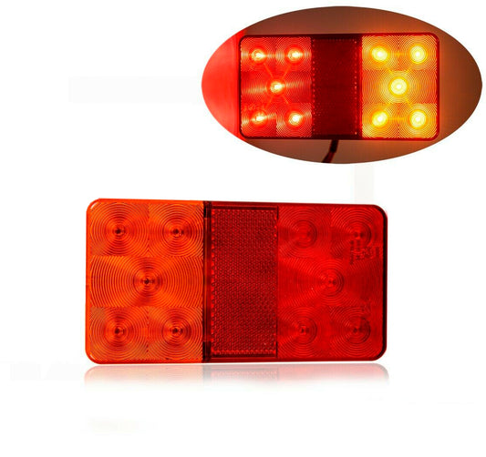 LED  Диоден Стоп, Slim, 12V, 150мм x 80мм, За Камион, Ремарке, Бус