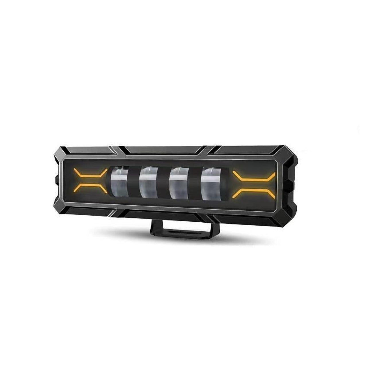 Едноредов SLIM LED бар 15.5см, комбиниран с бяла + жълта светлина, 12/24V