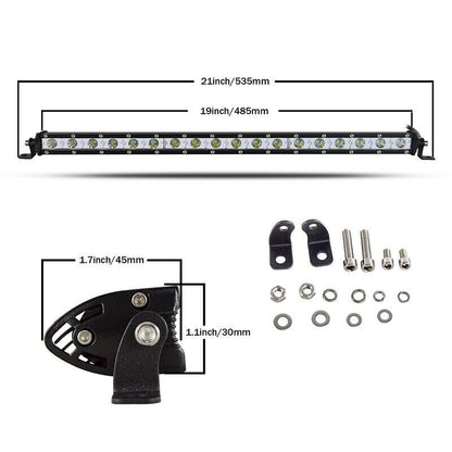 Едноредов SLIM LED BAR 20" (50см) 90W слим led бар
