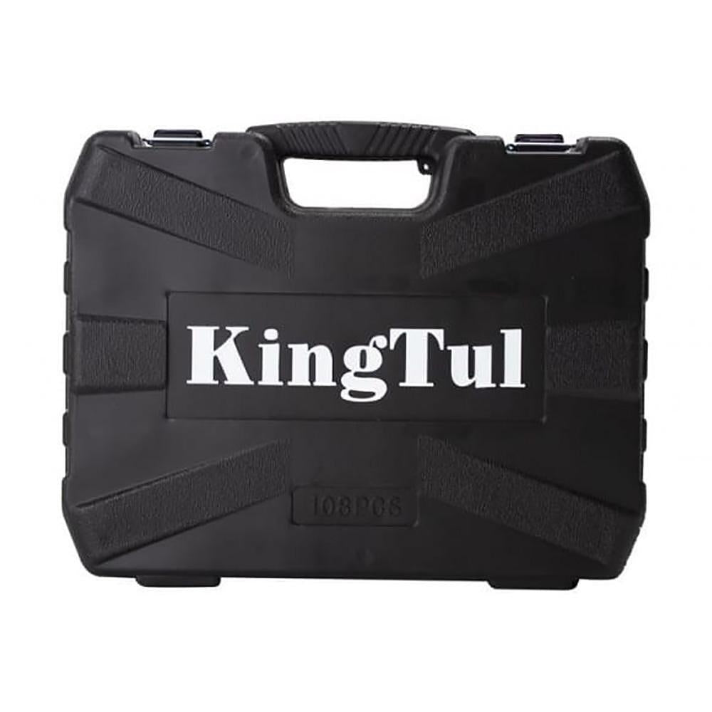 Комплект гедоре от 108 части, 1/4 & 1/2 Cr-V 6-стенни вложки KINGTUL