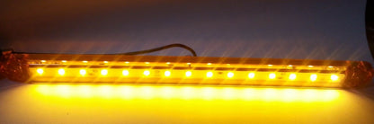 LED Оранжев Диоден Маркер Габарит Токос със 15 светодиода за камион ремарке бус ван каравана платформа 12V-24V