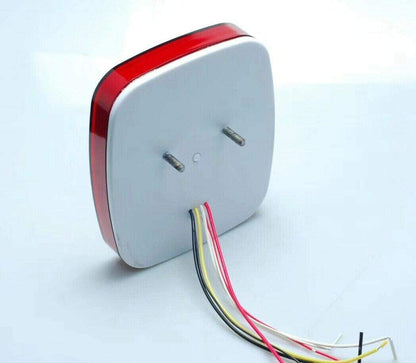 Комплект от 2 броя LED Диодни стопове стоп задна светлина 12V с Неон Neon ефект за камион бус ТИР ремарке каравана 166 x 142 mm