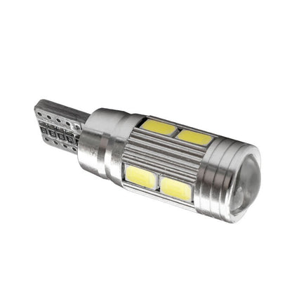 Led Крушки За Габарит, Т10 W5W LED 10 SMD, Canbus, 12V, Бяла Светлина