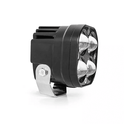Комплект 2бр 3" 60W квадратни LED работни светлини с бяла и жълта светлина, 12V/24V