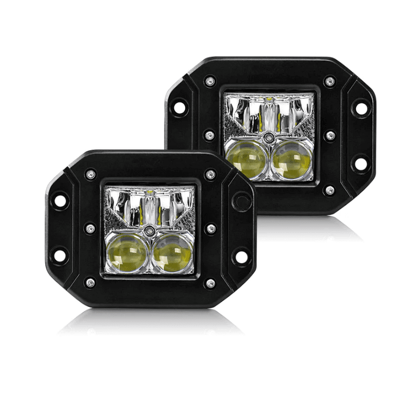 Комплект 2бр LED халогени 5" 20W за вграждане в броня