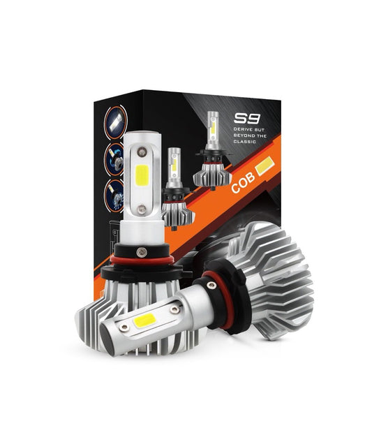 Комплект 2бр S9 LED крушки H4 72W