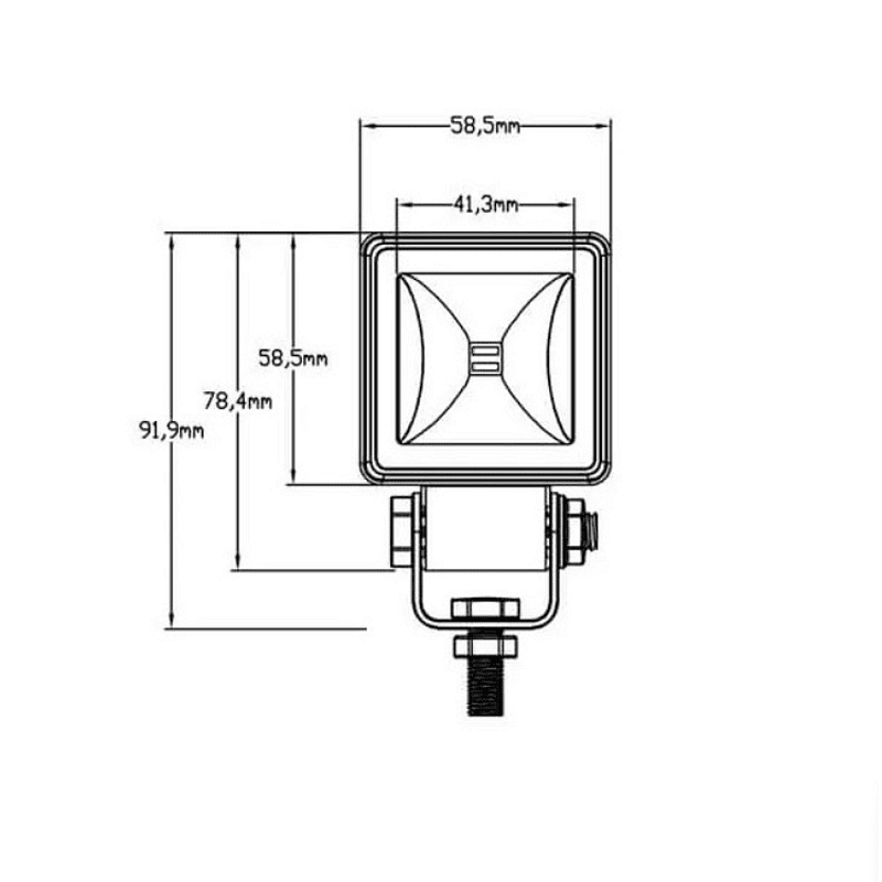Комплект 4бр LED халогени / работни светлини, основна и дневна (DRL) светлина 12V-24V + подарък инсталация
