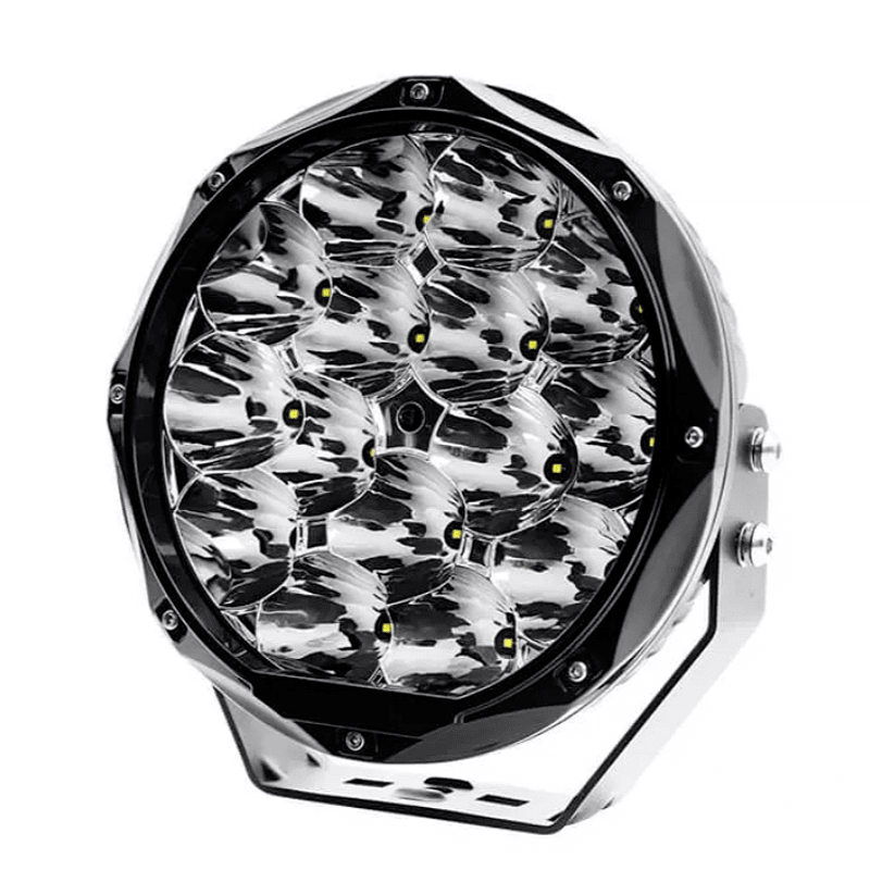 Комплект 2бр Кръгли LED бойни фарове / прожектори 8.6" 150W, лъч до 800м, OSRAM led чип