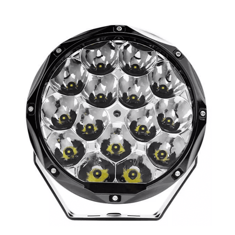 Комплект 2бр Кръгли LED бойни фарове / прожектори 8.6" 150W, лъч до 800м, OSRAM led чип