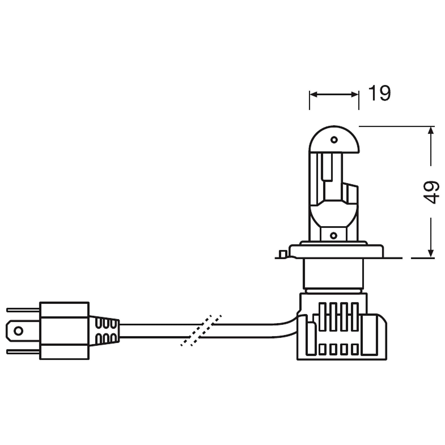 Комплект Led система OSRAM NIGHT BREAKER® LED H4 27/23W, 6000K, 1500lm 64193DWNB