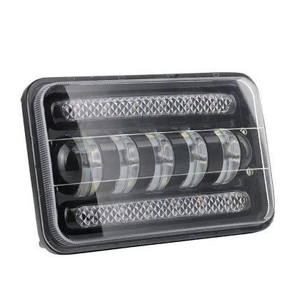 Комплект Правоъгълни 5x7инча LED фарове лампа 12V/24V къси/дълги, DRL дневни светлини и мигач