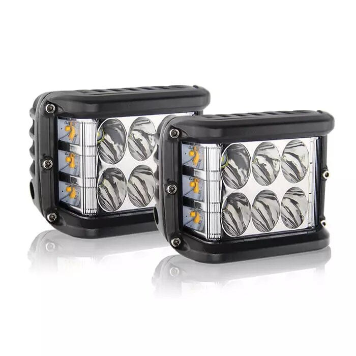 Комплект универсални LED халогени 3" 72W две светлини