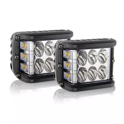 Комплект универсални LED халогени 3" 72W две светлини