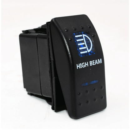Копче/бутон с надпис HIGH BEAM за вграждане 12V - 24V