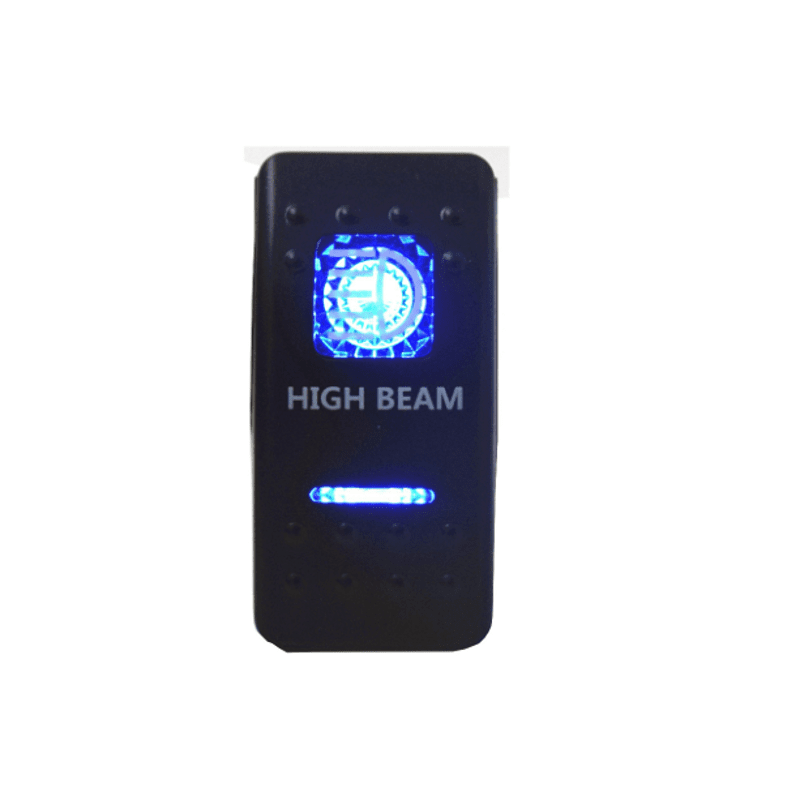 Копче/бутон с надпис HIGH BEAM за вграждане 12V - 24V