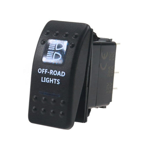 Копче/бутон с надпис OFF ROAD LIGHTS за вграждане 12V - 24V