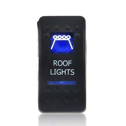 Копче/бутон с надпис ROOF LIGHTS за вграждане 12V - 24V