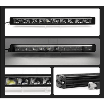 LED BAR 21" (54см) ZH 195W 12V/24V 6500K основна светлина + дневна 6500K/3000K