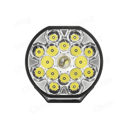 LED Фар с дълга бяла светлина + бяла и жълта габаритна 80W 9100lm 12V/24V Е-марк Е9