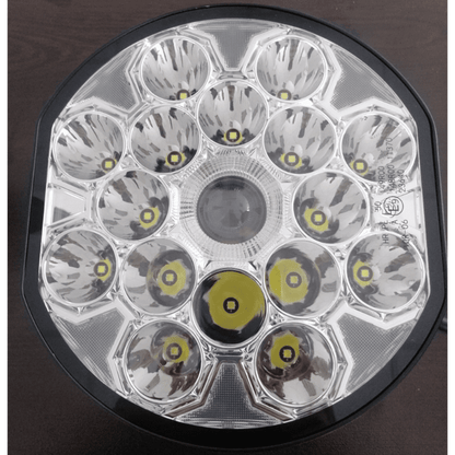 LED Фар с дълга бяла светлина + бяла и жълта габаритна 80W 9100lm 12V/24V Е-марк Е9