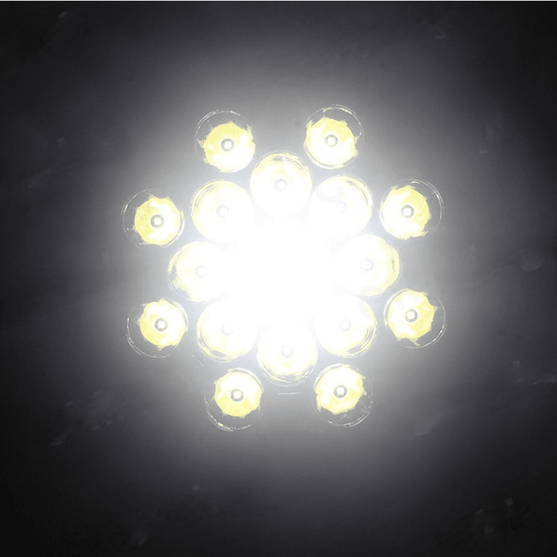 LED Фар с дълга бяла светлина + бяла и жълта габаритна 80W 9100lm 12V/24V Е-марк Е9