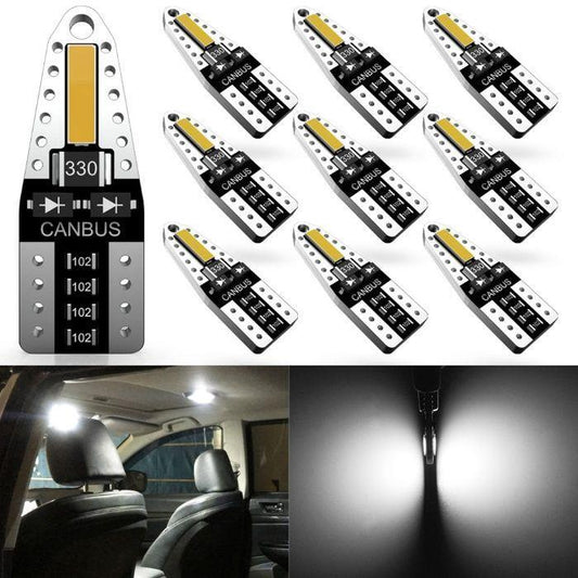 LED крушки за Габарит T10 W5W Canbus, 12V, Бяла Светлина - диодни