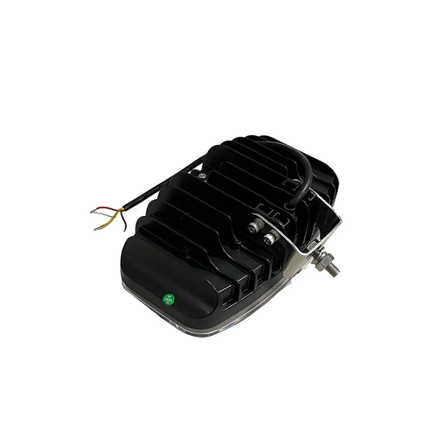 1бр LED правоъгълен фар 12V/24V 48W, бяло-жълто с черно стъкло, 245x139.4x90 mm E-mark E9