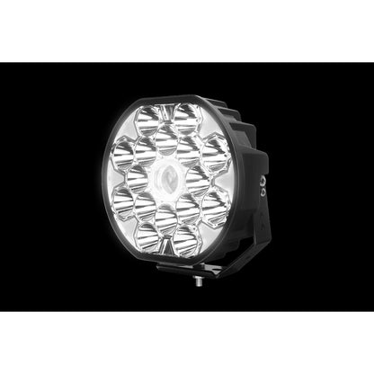 1бр LED фар с дълга бяла светлина + бяла и жълта габаритна 80W 9100lm 12V/24V E-Mark Е9