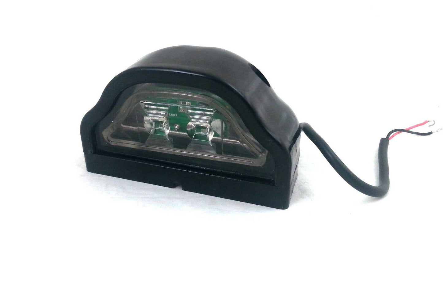 LED  Диоден Плафон Oсветление за Регистрационен Номер 12V За Ремарке, Бус, Каравана, Платформа, Черен