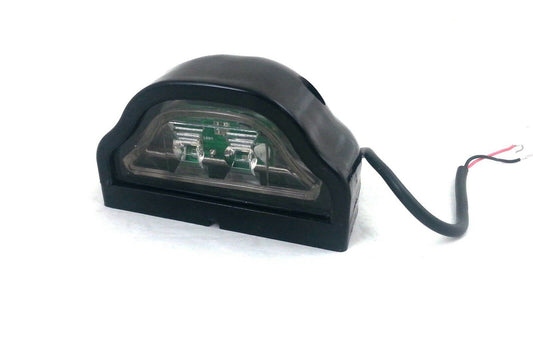 LED  Диоден Плафон Oсветление за Регистрационен Номер 12V За Ремарке, Бус, Каравана, Платформа, Черен