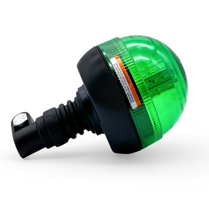 Зелена LED Аварийна Сигнална Лампа Маяк Буркан с 40 Диода и 3 Режима На Светлина 12V - 24V, Е-Mark E9