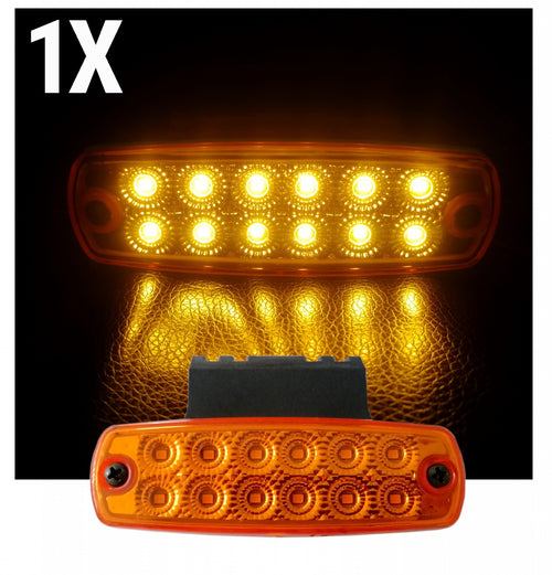 12 LED Аварийна Лампа За Пътна Помощ, Жълта Блиц Светлина, Мигаща, Оранжев, Със Стойка, Водоустойчив, 12V-24V