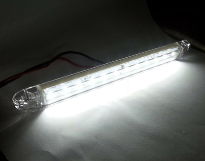 LED Бял Диоден Маркер Габарит Токос със 12 светодиода за камион ремарке бус ван каравана платформа 12V-24V
