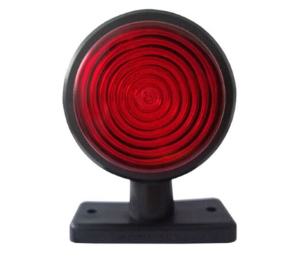 Комплект от 2 броя 12-24V висококачествени LED Диодни Странични Маркери, Рогчета, Светлини За Камион, Ремарке, Каравана, Кемпер АТВ и др., червено-оранжево