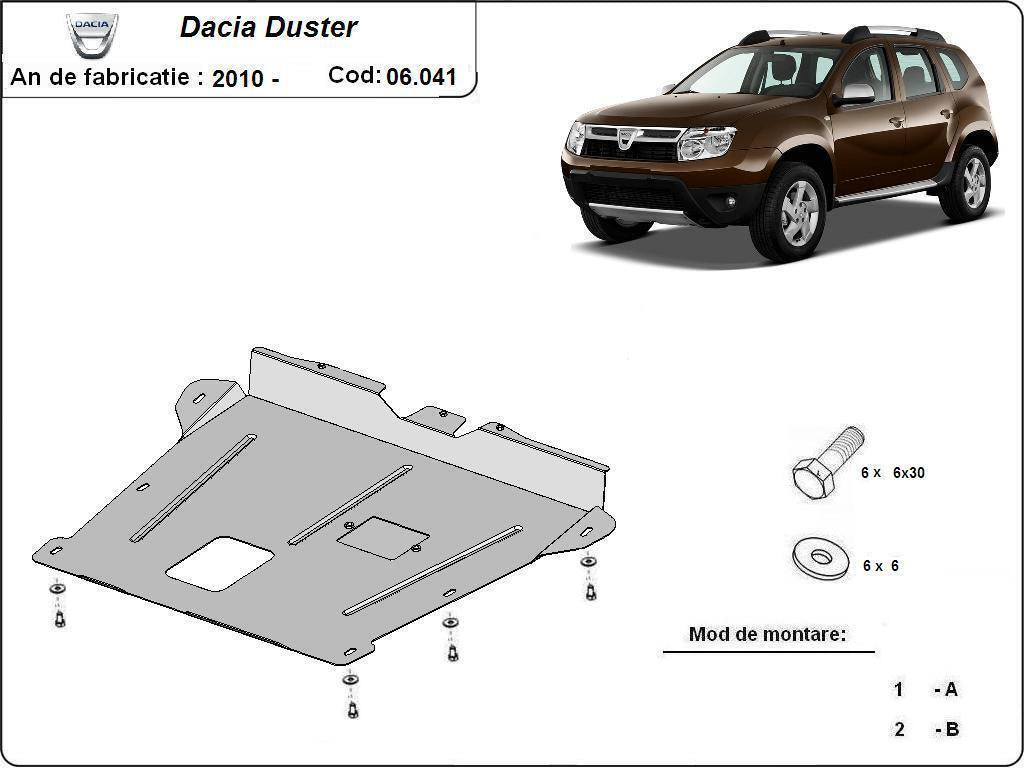 Метална кора под двигател и скоростна кутия DACIA DUSTER от 2013