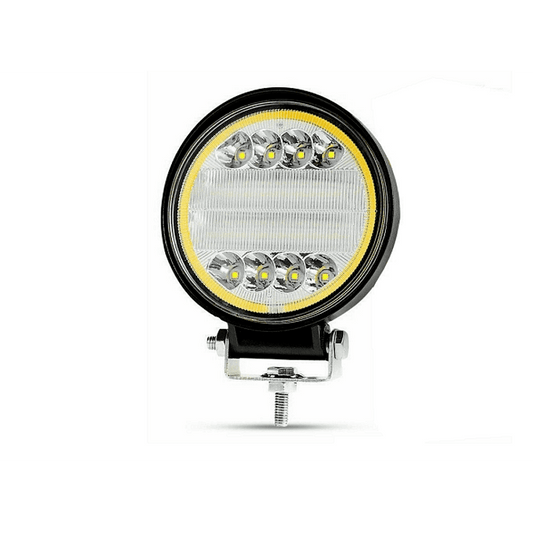 Мощен Кръгъл 72W 4.5" LED диоден прожектор / работна лампа 12V/24V ДВЕ СВЕТЛИНИ