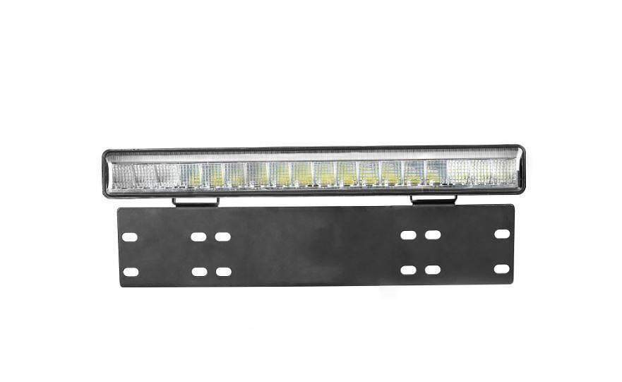15" (38см) LED BAR 55W 4800lm 6000K 12V/24V две функции - ДНЕВНИ и ДЪЛГИ светлини със стойка за номер